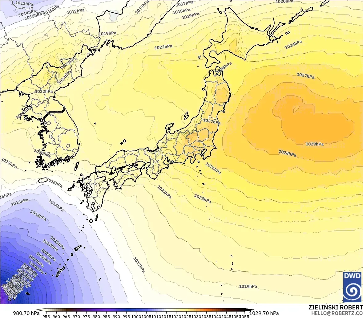 ICON model - Japonia, Ciśnienie